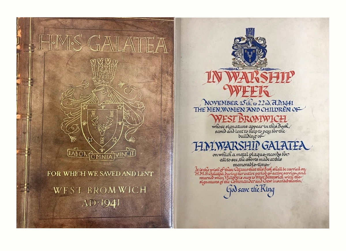 HMS Galatea for which we saved and lent (Volume of Signatures) The